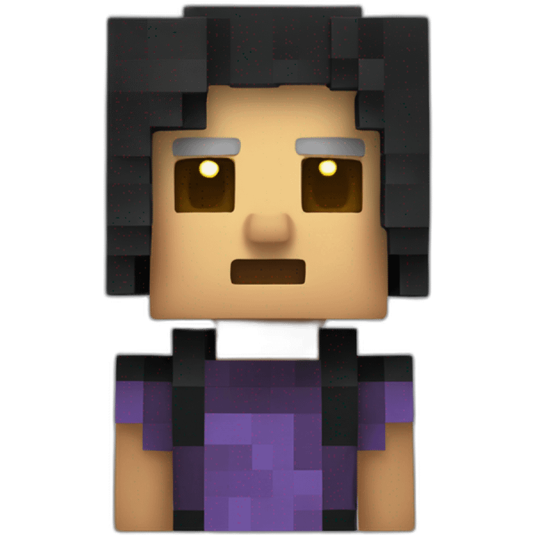 Tête Minecraft halloween emoji