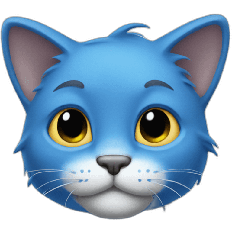 Blue cat Smurf emoji