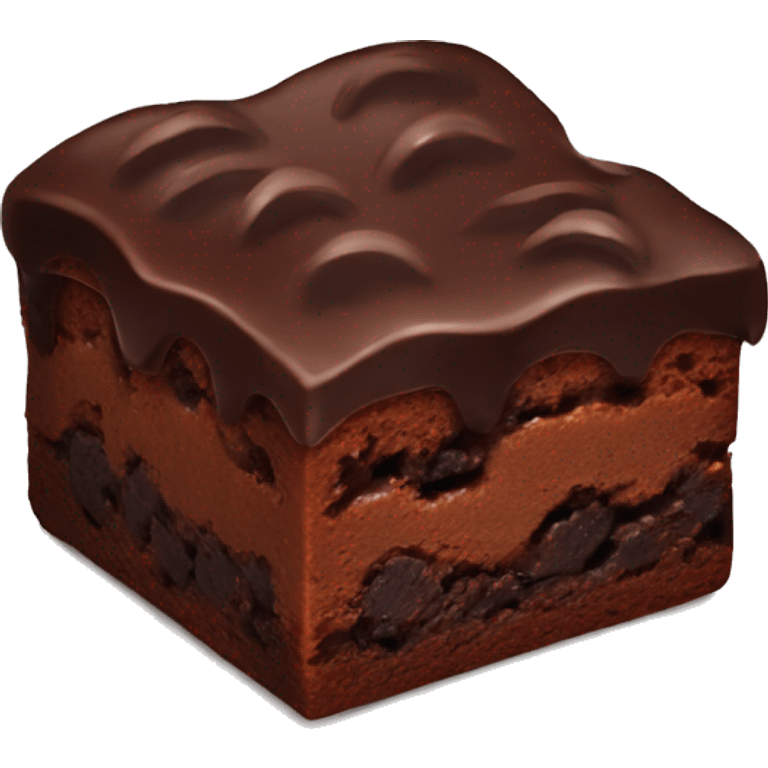 Chocolate brownie  emoji