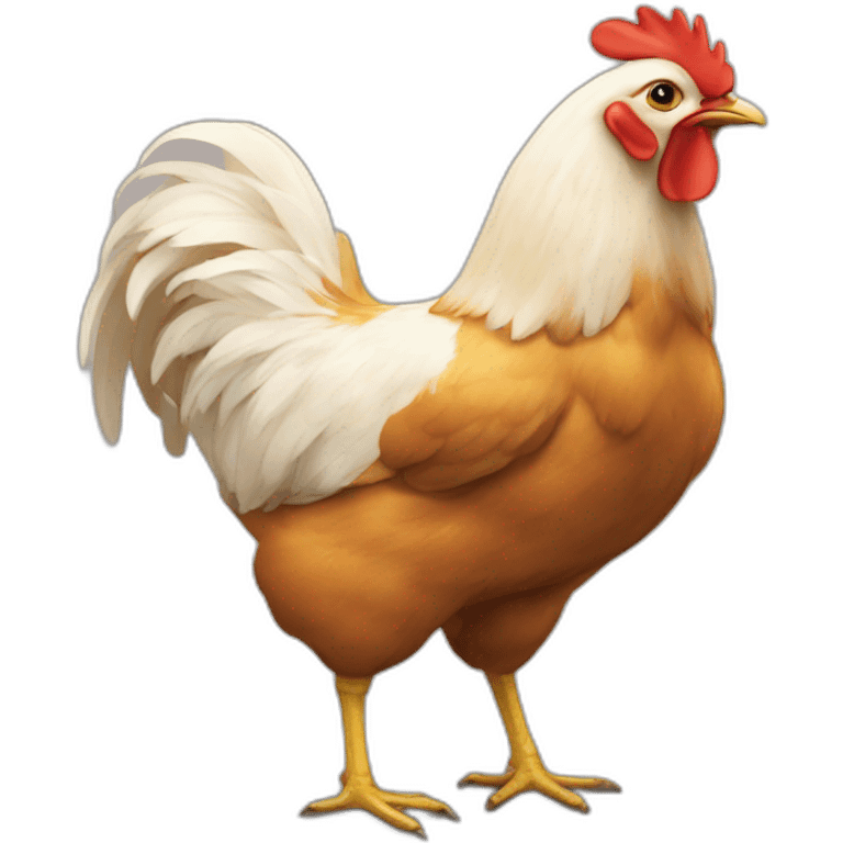 ser un gallina emoji