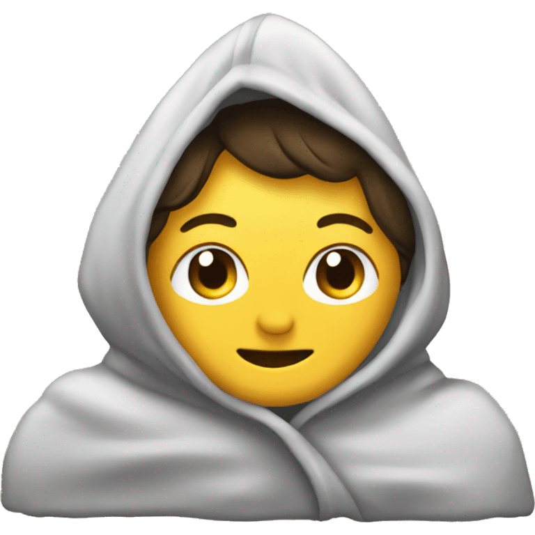 A HOODED BLANKET THROW  emoji