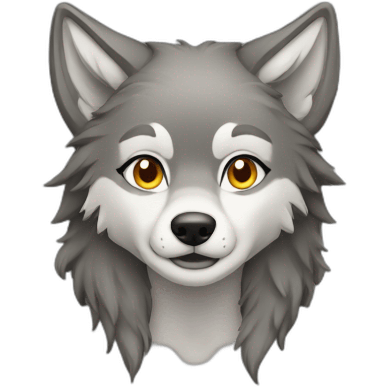 Female wolf  emoji