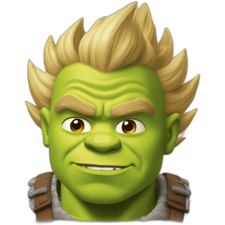 Shrek super Saiyan emoji