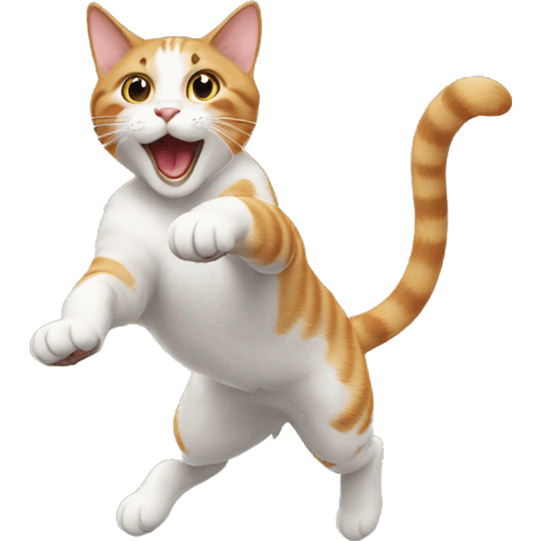 Cat jumping emoji