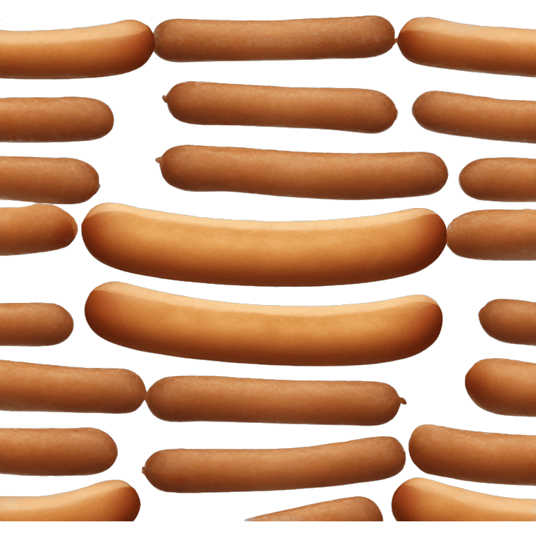 plain bratwurst with no bun emoji