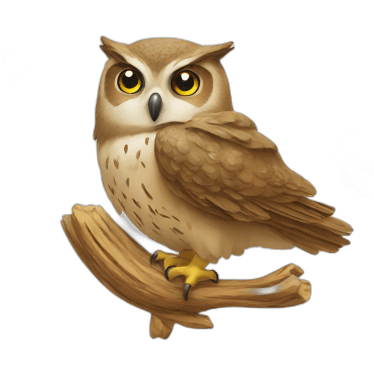 owl eating emoji