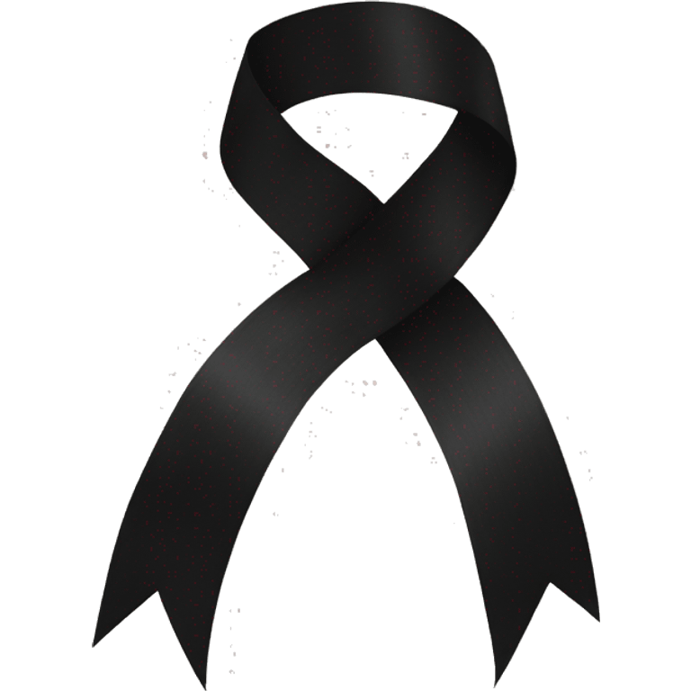 Black ribbon  emoji