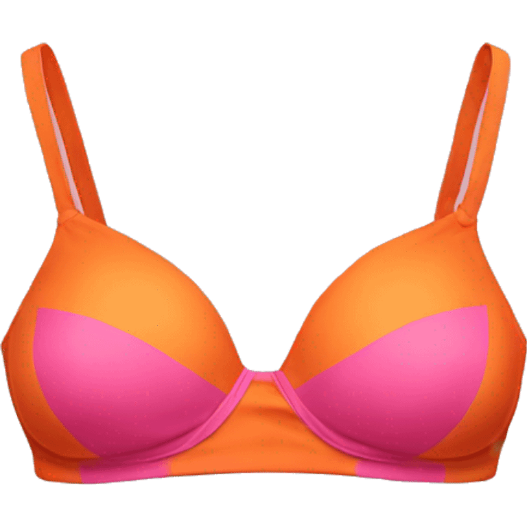 pink and orange bikini top emoji