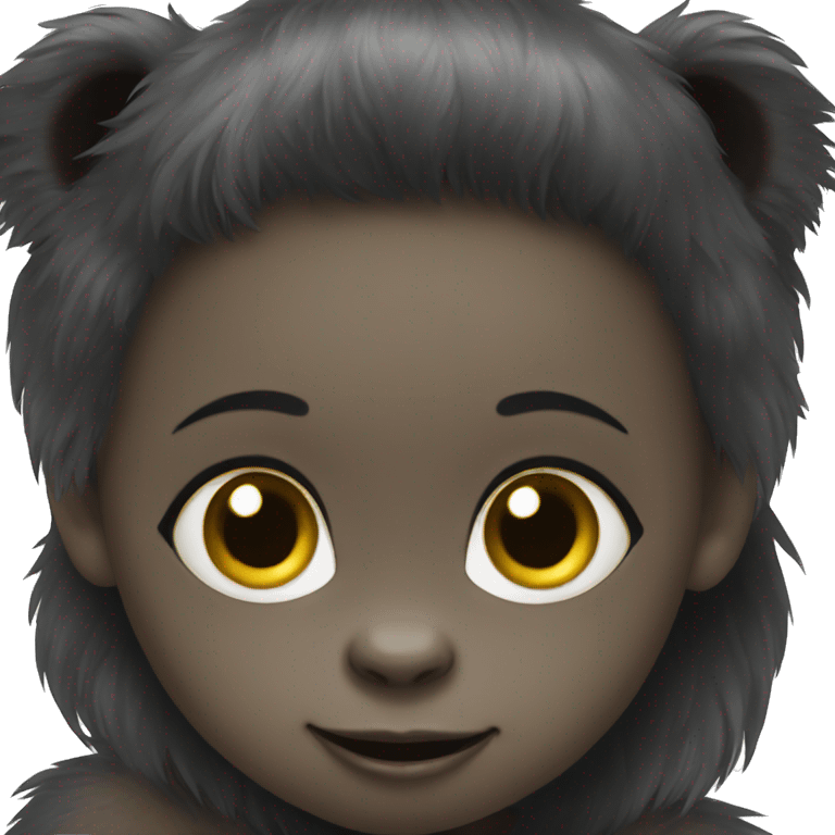 Baby Gorilla with a girl emoji