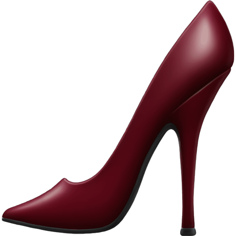 Dark red stiletto  emoji