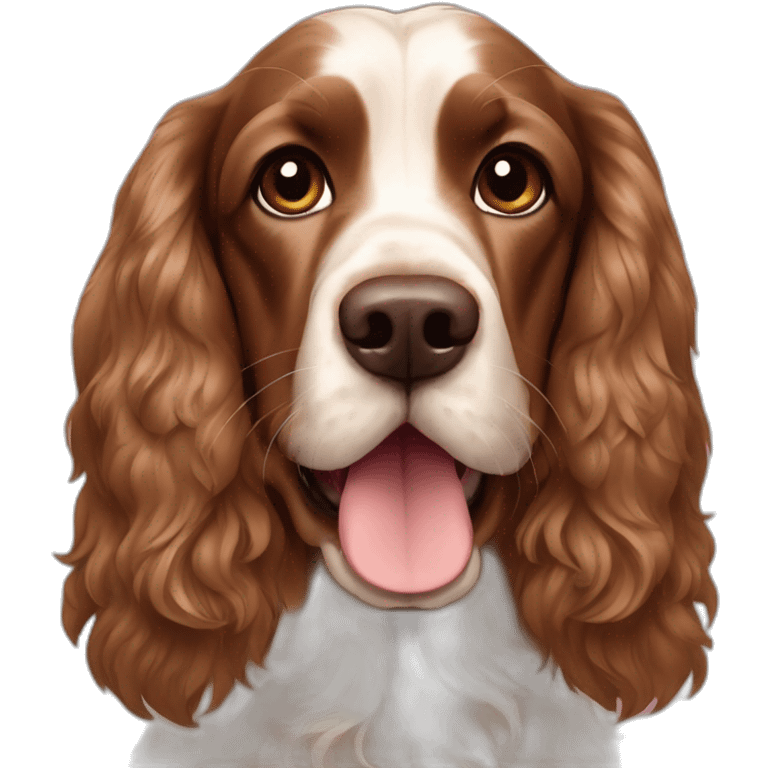 brown English cocker spaniel emoji