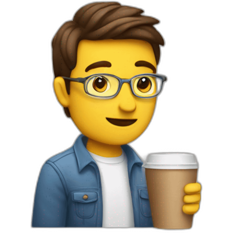 Suburu driver with a coffee can exhaust emoji