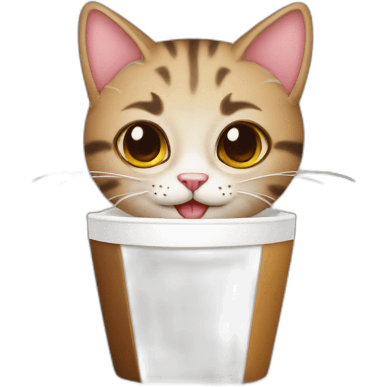 cat coffe emoji