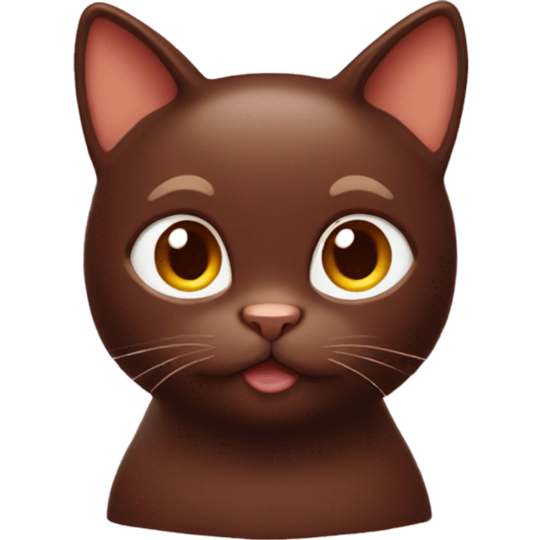 Chocolate cat emoji