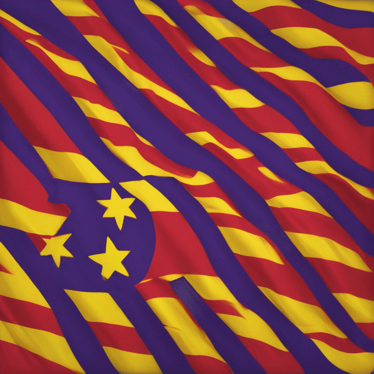 Bandera republicana española (solo tres franjas horizontales : una roja, una amarilla, una morada)  emoji