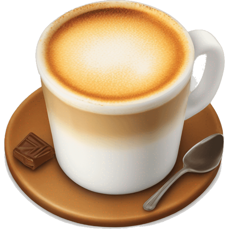 Crème brule latte emoji