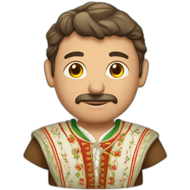 Man in traditional bulgarian clothing emoji