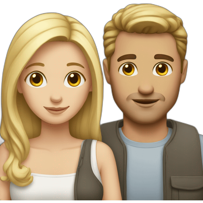 White couple emoji