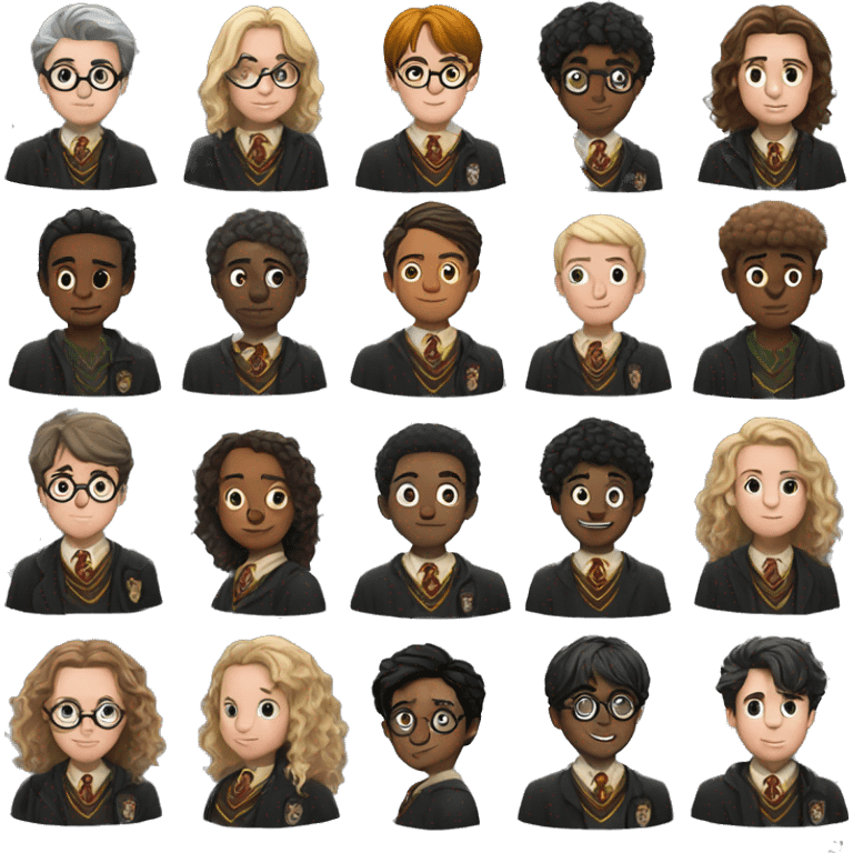 Personagens harry potter emoji