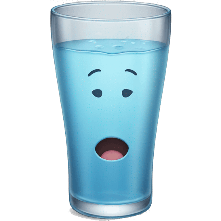 Un vaso de agua  emoji