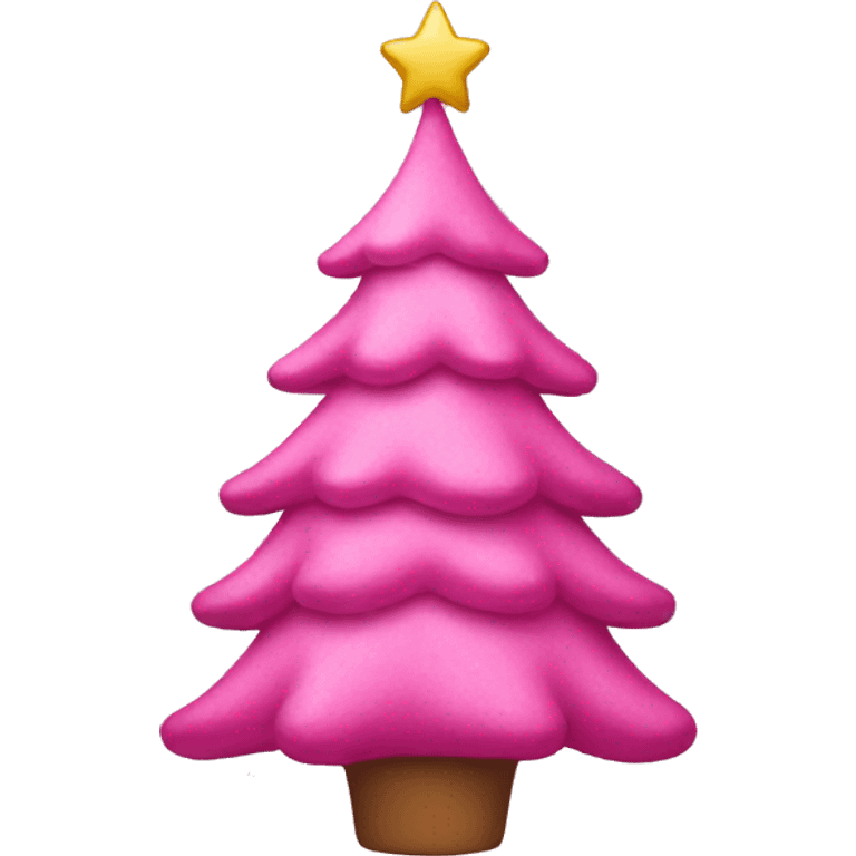 pink christmas tree emoji