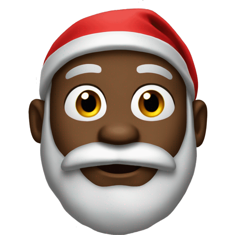 black santa claus emoji