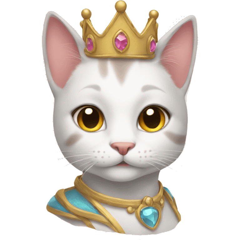 Cat princess emoji