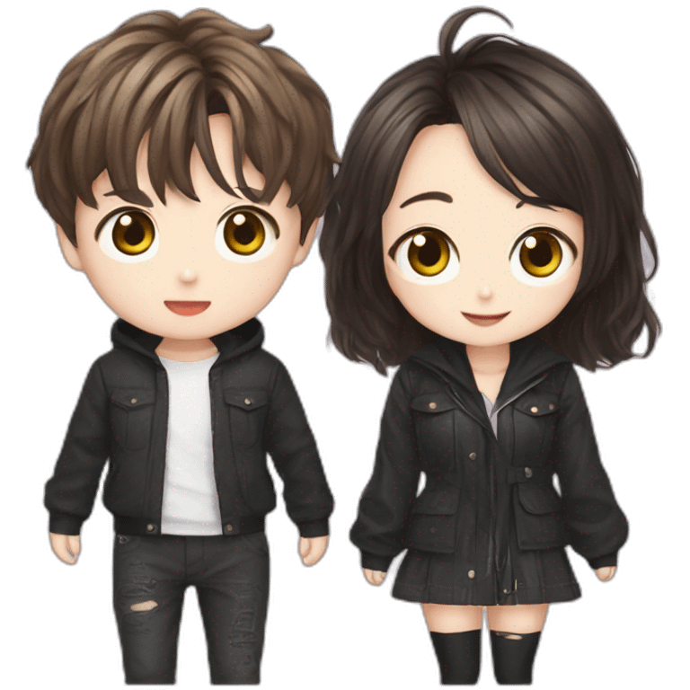 Jungkook and Na hee emoji