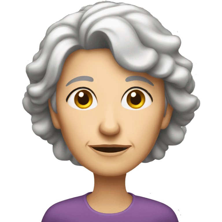 thinking eldery woman  emoji