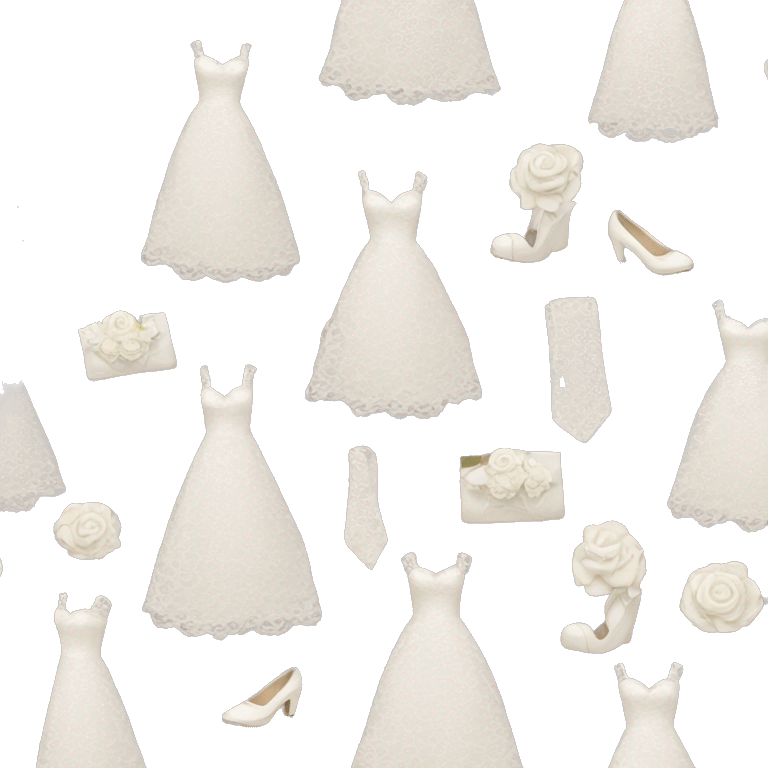 Lace wedding dress emoji