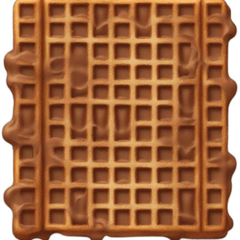 Chocolate waffle  emoji