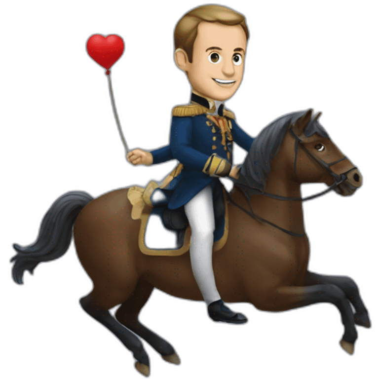 macron sur un dauphin emoji