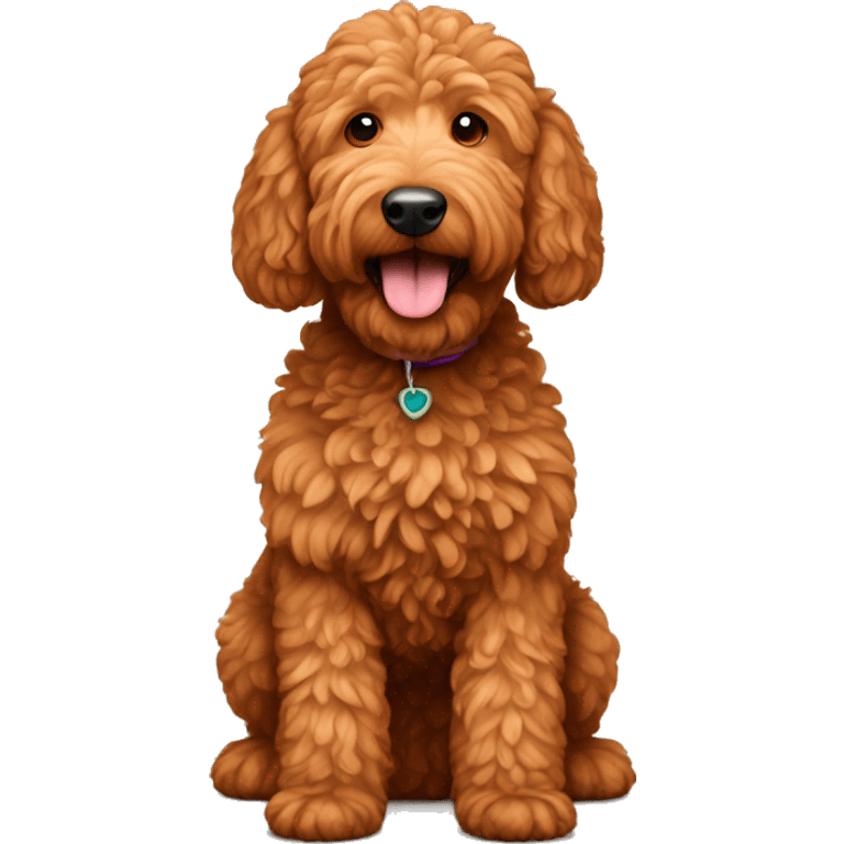 Red golden doodle  emoji