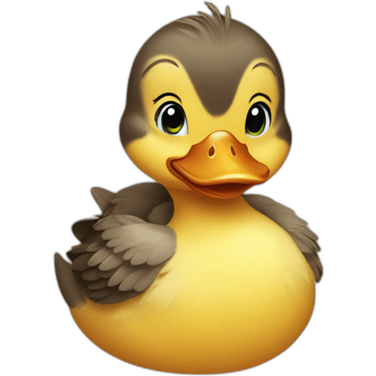 duckling that wears makeup emoji