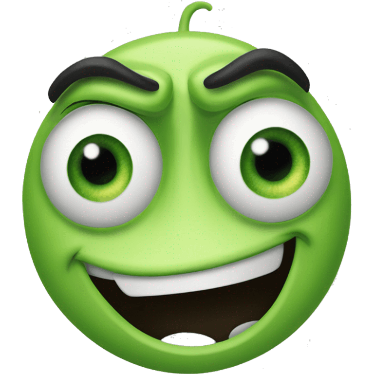 Mike Wazowski from Monsters Inc. with one eye emoji