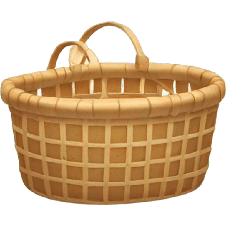 Basket with bathing product emoji