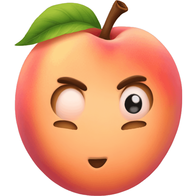 pink peach emoji