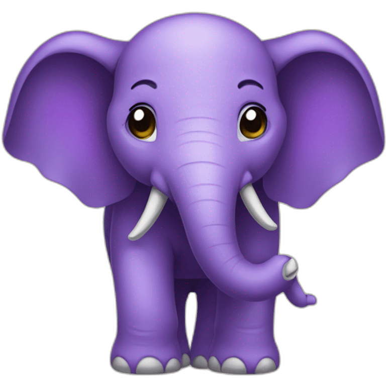 Elefante morado emoji