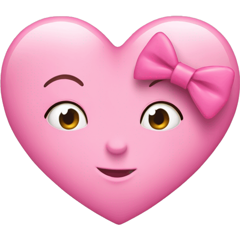 Name “Rosalie” in a pink heart with a bow emoji