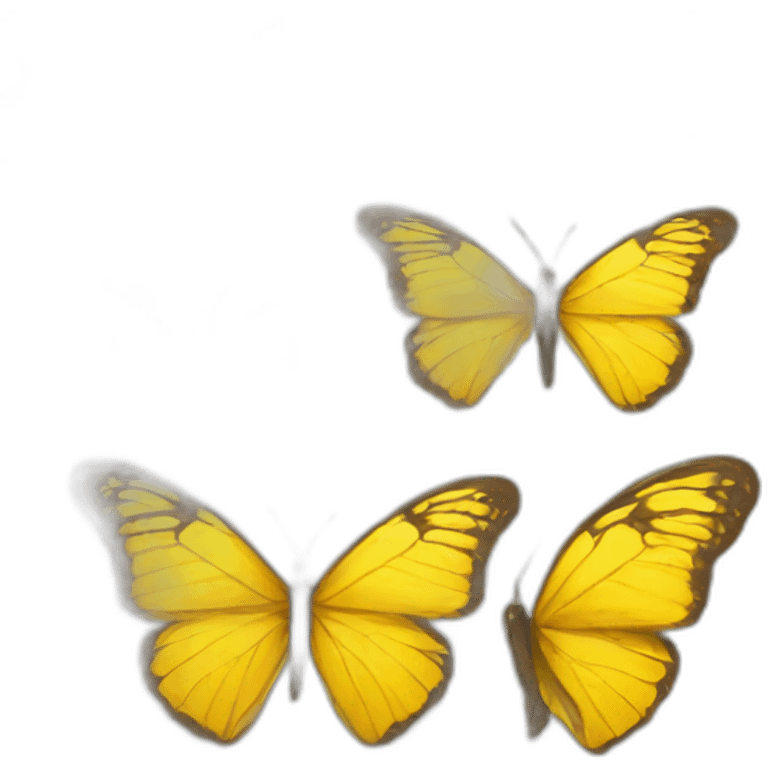 Yellow butterfly  emoji