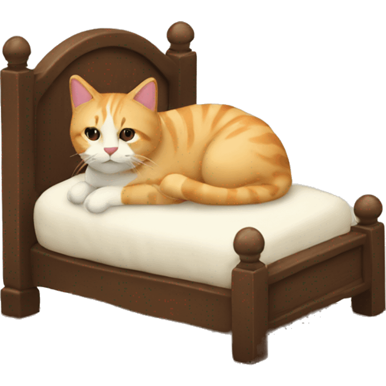 miniature bed for cat emoji