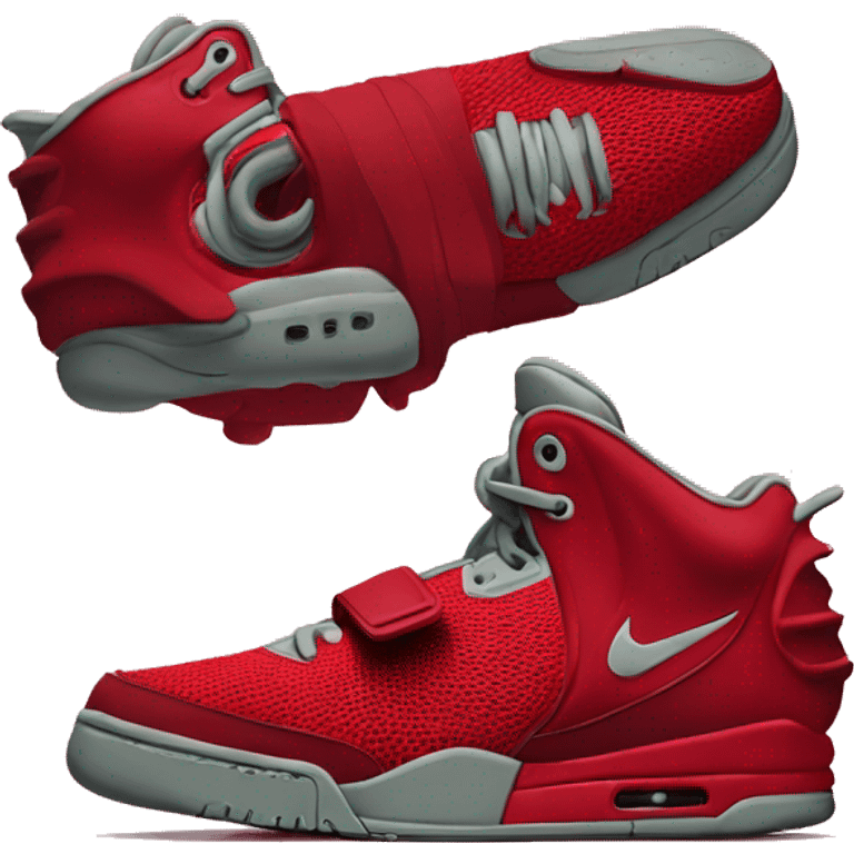 nike air yeezy red octobers emoji