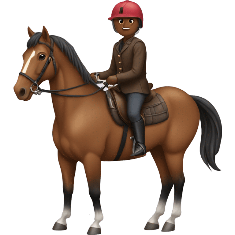 Horse with rider emoji