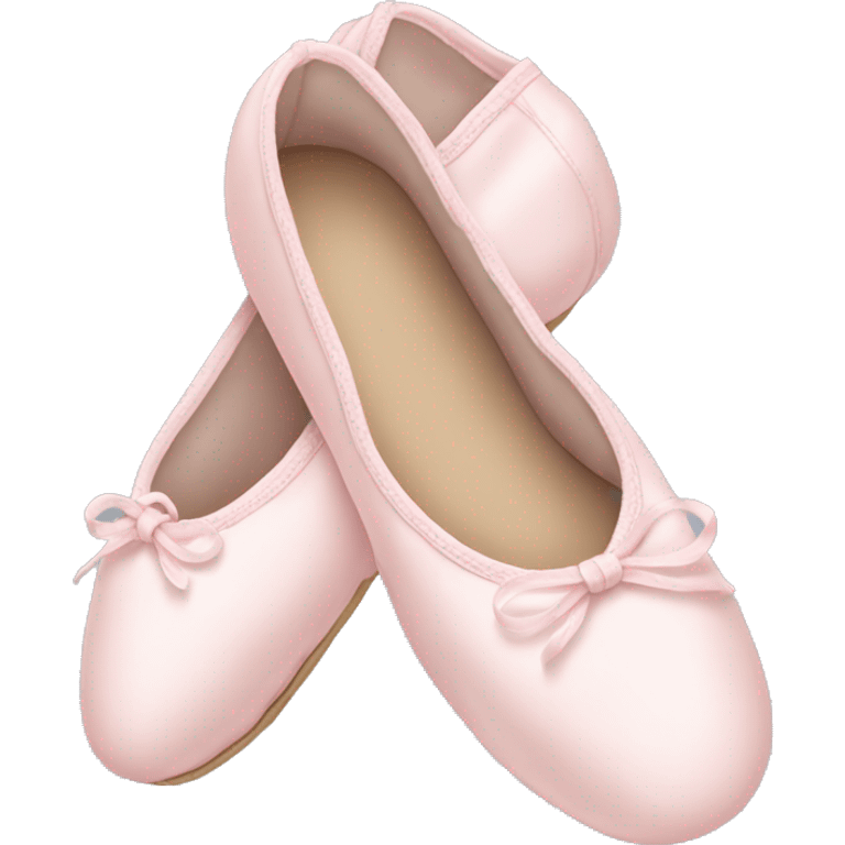 Pale light pink ballet shoes emoji