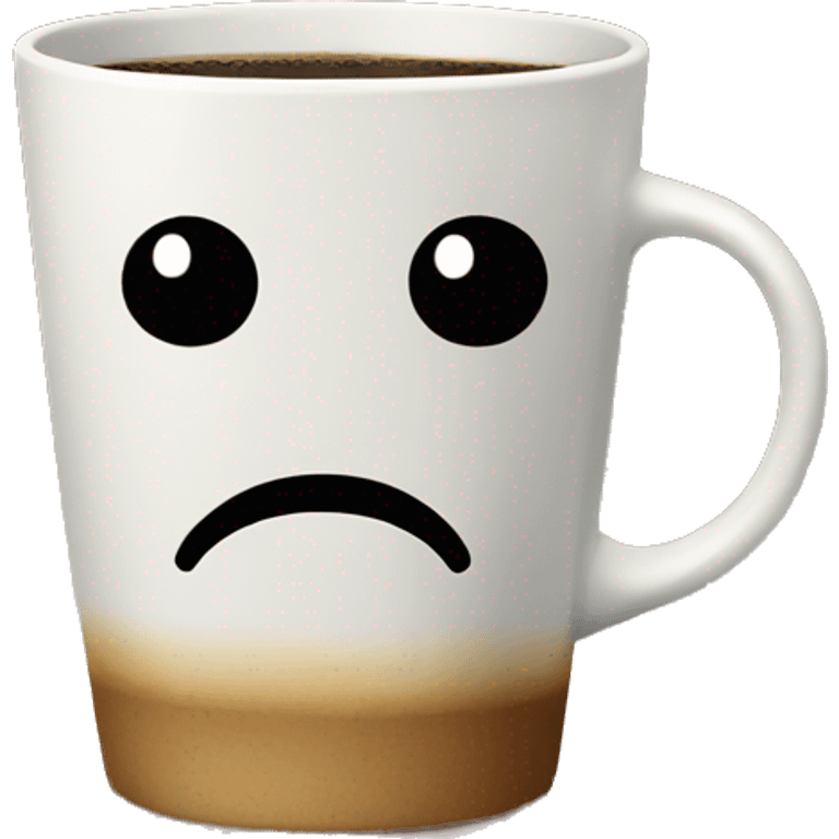 Sad coffee cup emoji