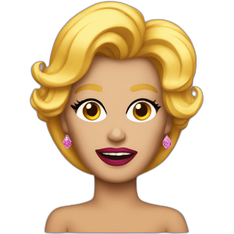 trump as a drag queen emoji