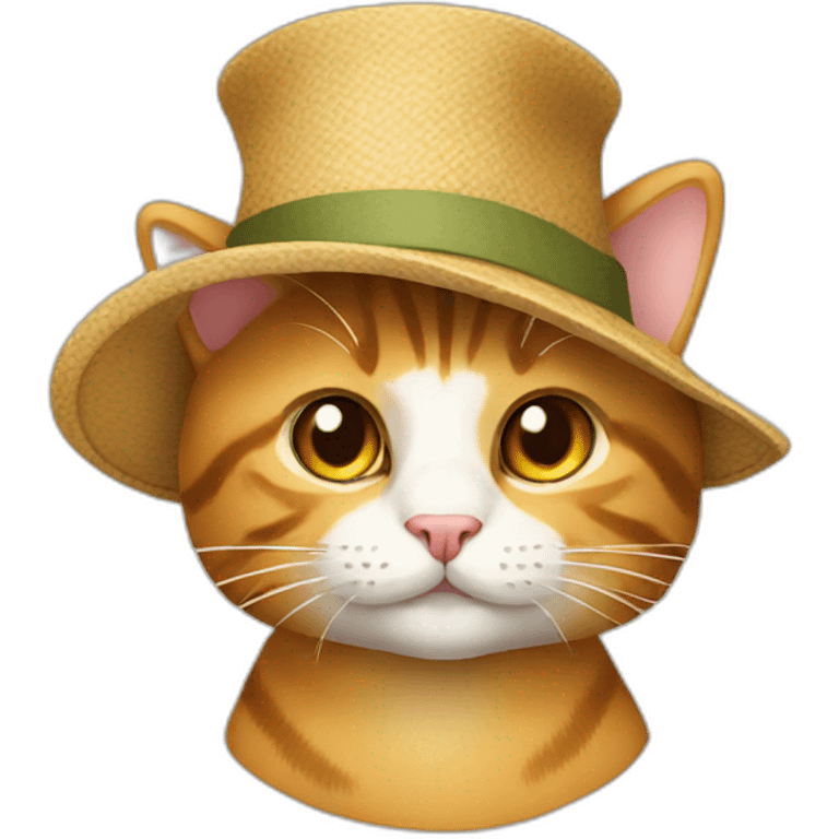 Cat with hat emoji