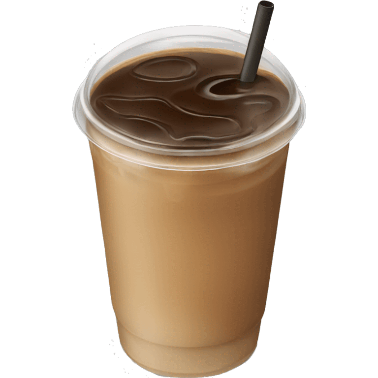 remove cover Iced coffee emoji