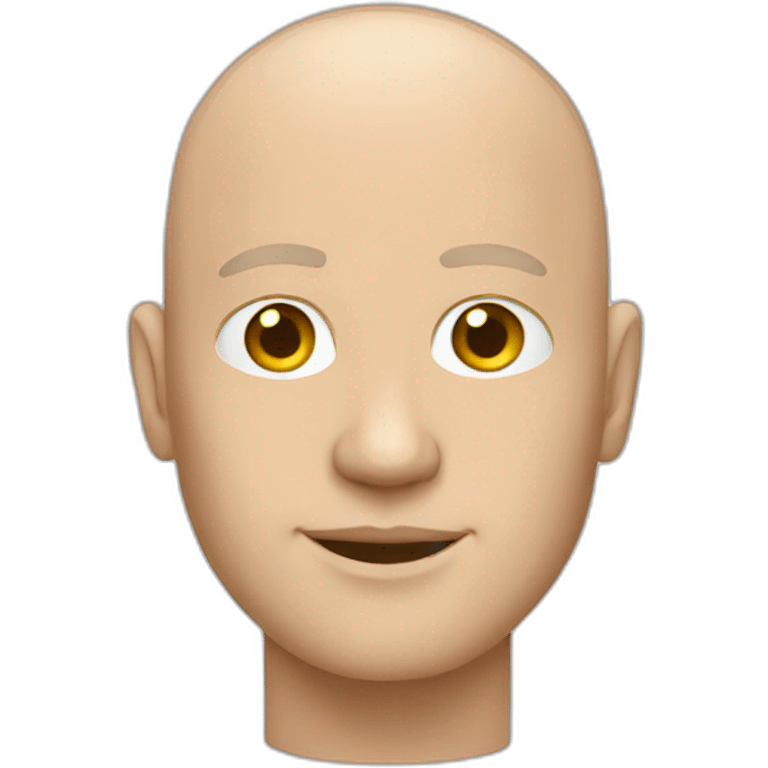 bald white male in tech emoji