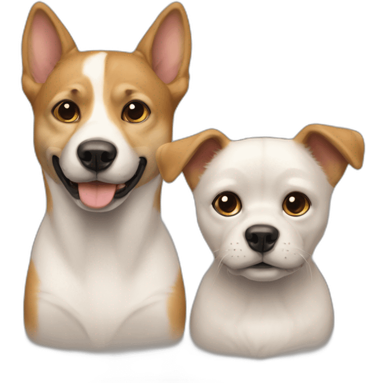 Chien et chat emoji